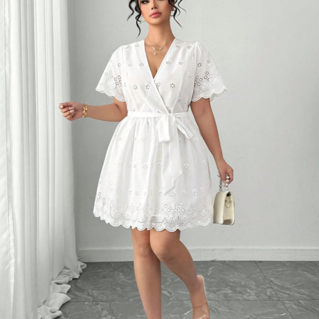 Plus Size White Eyelet Embroid - Embroidery Eyelet 리뷰 및 가격