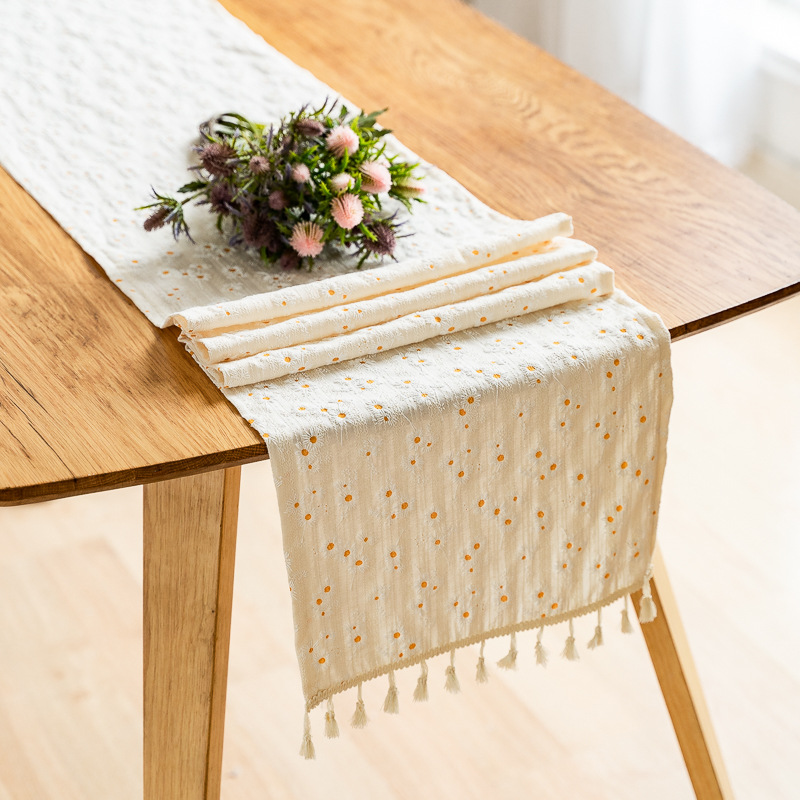Daisy Tassel Table Runner,Kitc - Embroidery Xmas 리뷰 및 가격