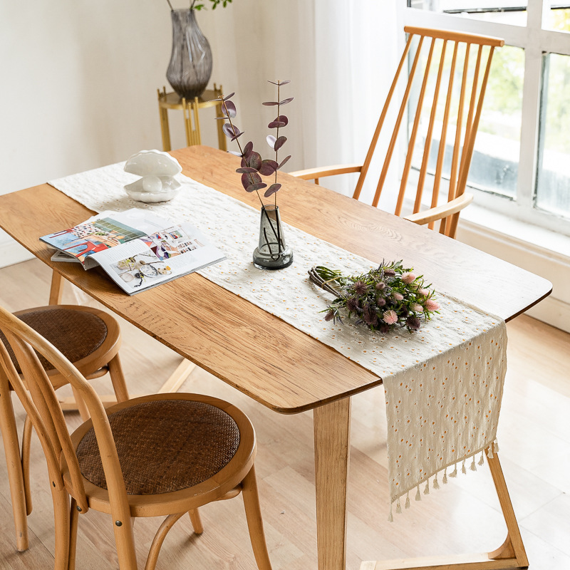 Daisy Tassel Table Runner,Kitc - Embroidery Xmas 리뷰 및 가격