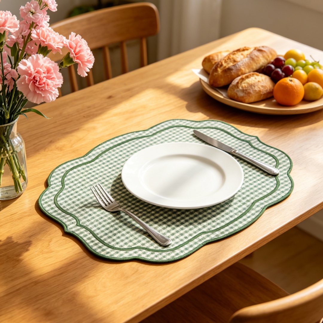 1PC Thick Embroidered Placemat - Embroidery Xmas 리뷰 및 가격