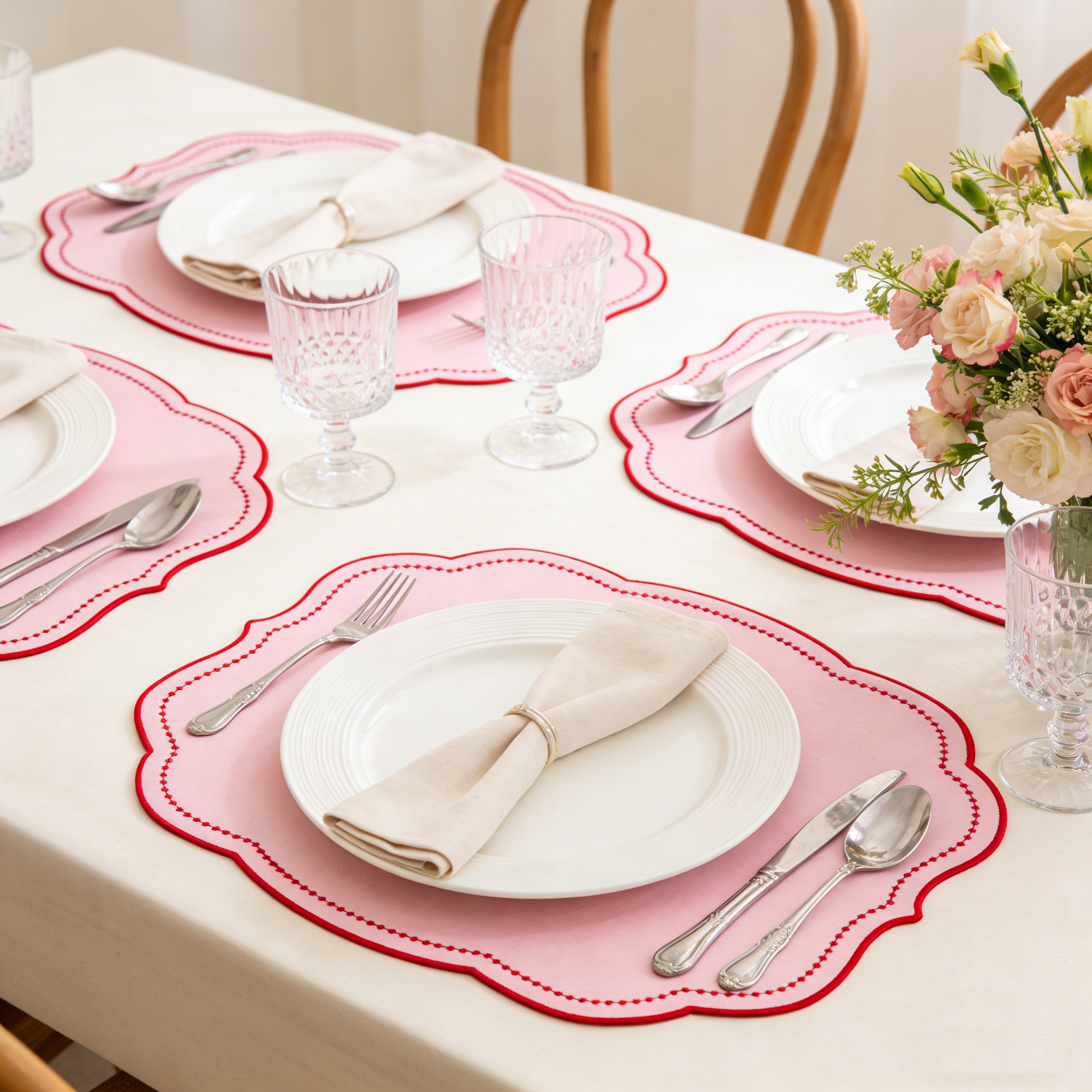 1PC Thick Embroidered Placemat - Embroidery Xmas 리뷰 및 가격