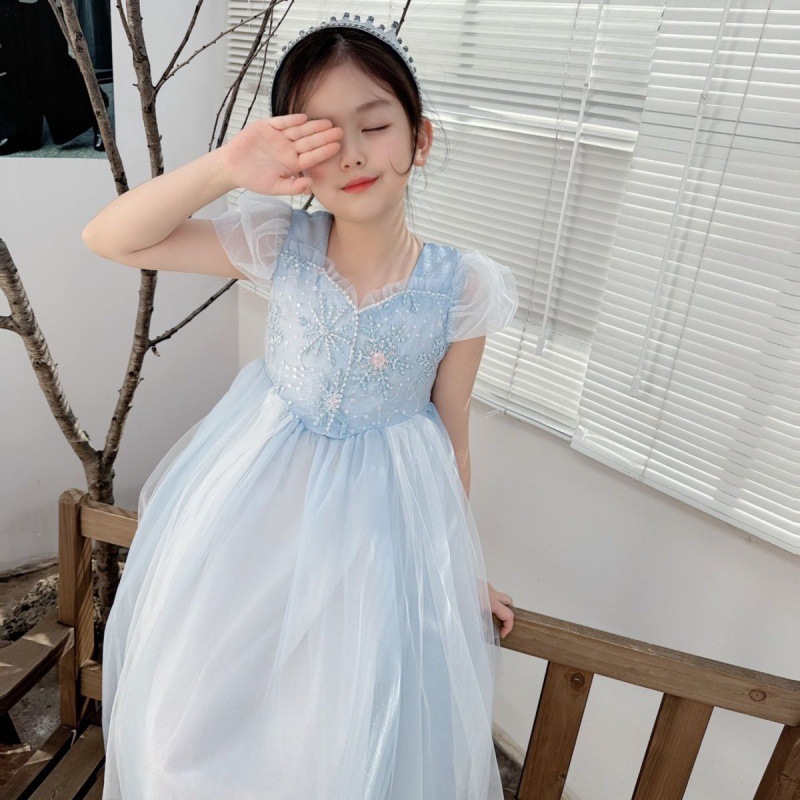Embroidered Elsa Girls Dress f - Embroidery Xmas 리뷰 및 가격