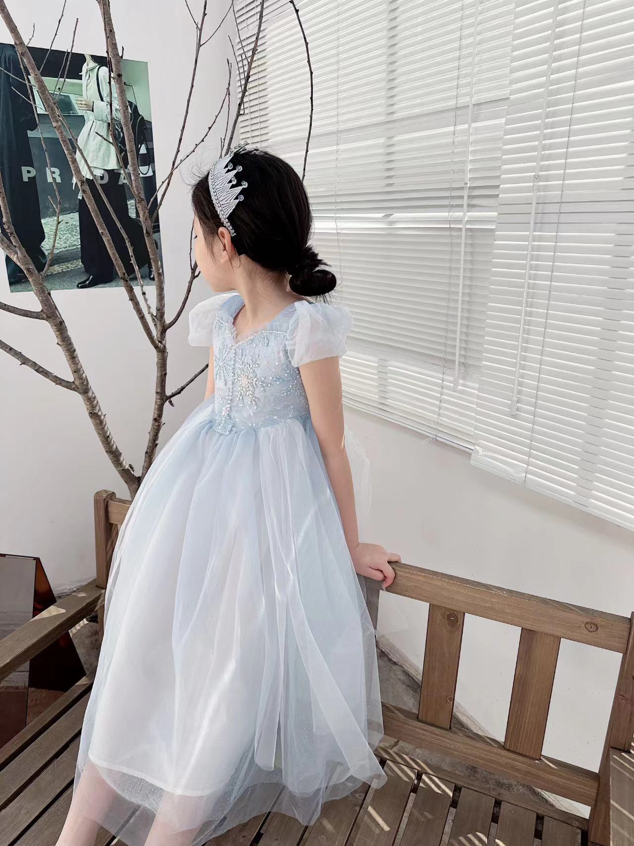 Embroidered Elsa Girls Dress f - Embroidery Xmas 리뷰 및 가격