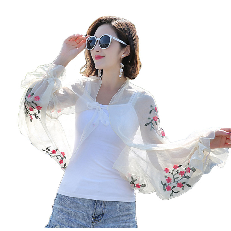 2025 Summer New Women Long Cas - Embroidery Cotton Shirt 리뷰 및 가격