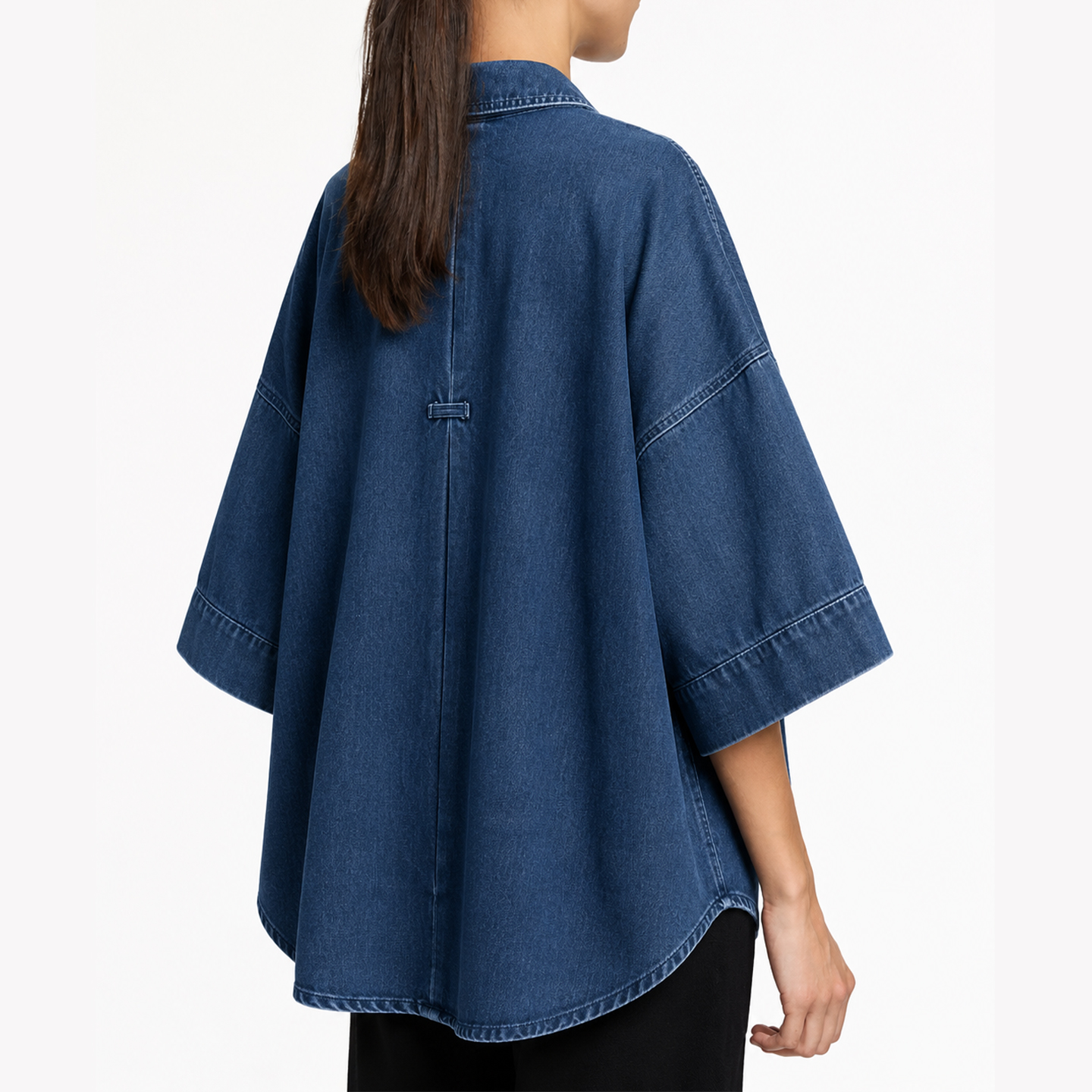 CH Letter Embroidered Solid Co - Embroidery Cotton Shirt 리뷰 및 가격