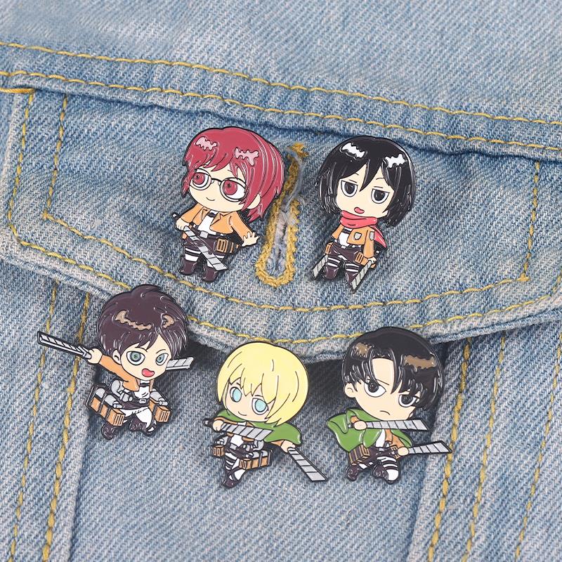 Attack on Titan Chibi Enamel P - Embroidery Logo 리뷰 및 가격