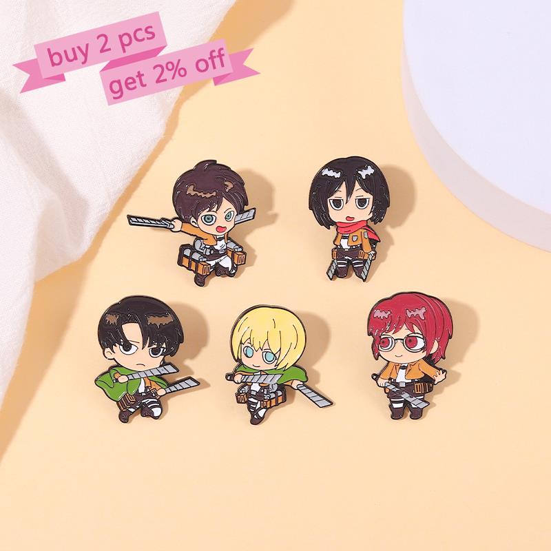Attack on Titan Chibi Enamel P - Embroidery Logo 리뷰 및 가격