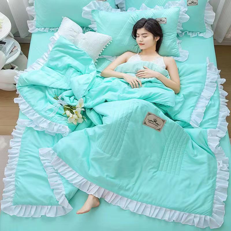 1/3Pc Korean Princess Ruffles  - Embroidery Quilt Cover 리뷰 및 가격