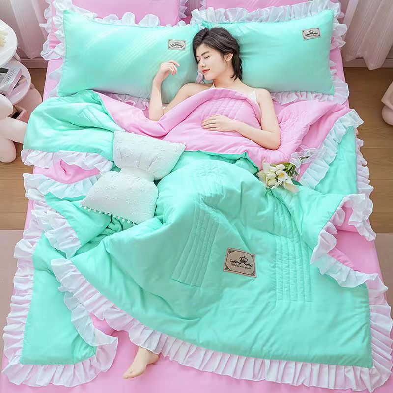 1/3Pc Korean Princess Ruffles  - Embroidery Quilt Cover 리뷰 및 가격