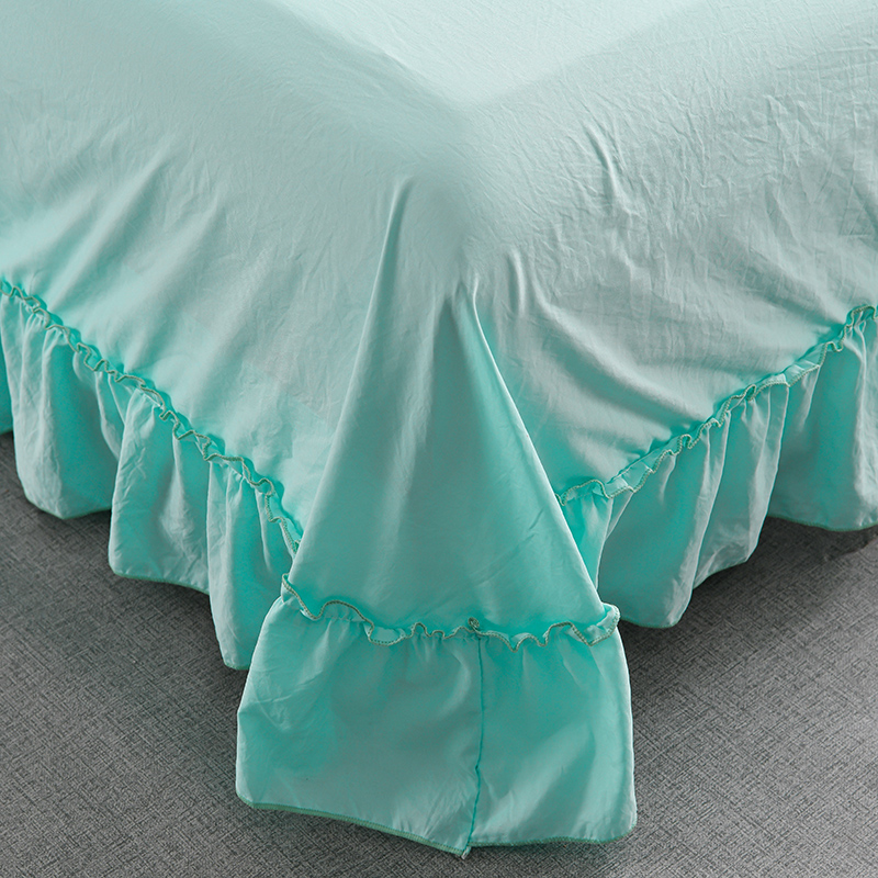 1/3Pc Korean Princess Ruffles  - Embroidery Quilt Cover 리뷰 및 가격