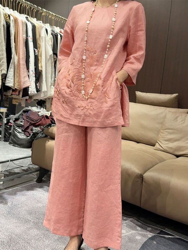 High-End Lightweight Cotton Li - Embroidery Cotton Shirt 리뷰 및 가격