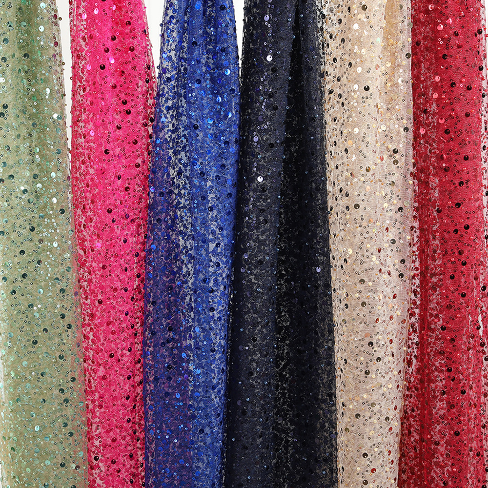 40 Colors 3mm 7mm Shinny Spark - Embroidery Net Fabric 리뷰 및 가격