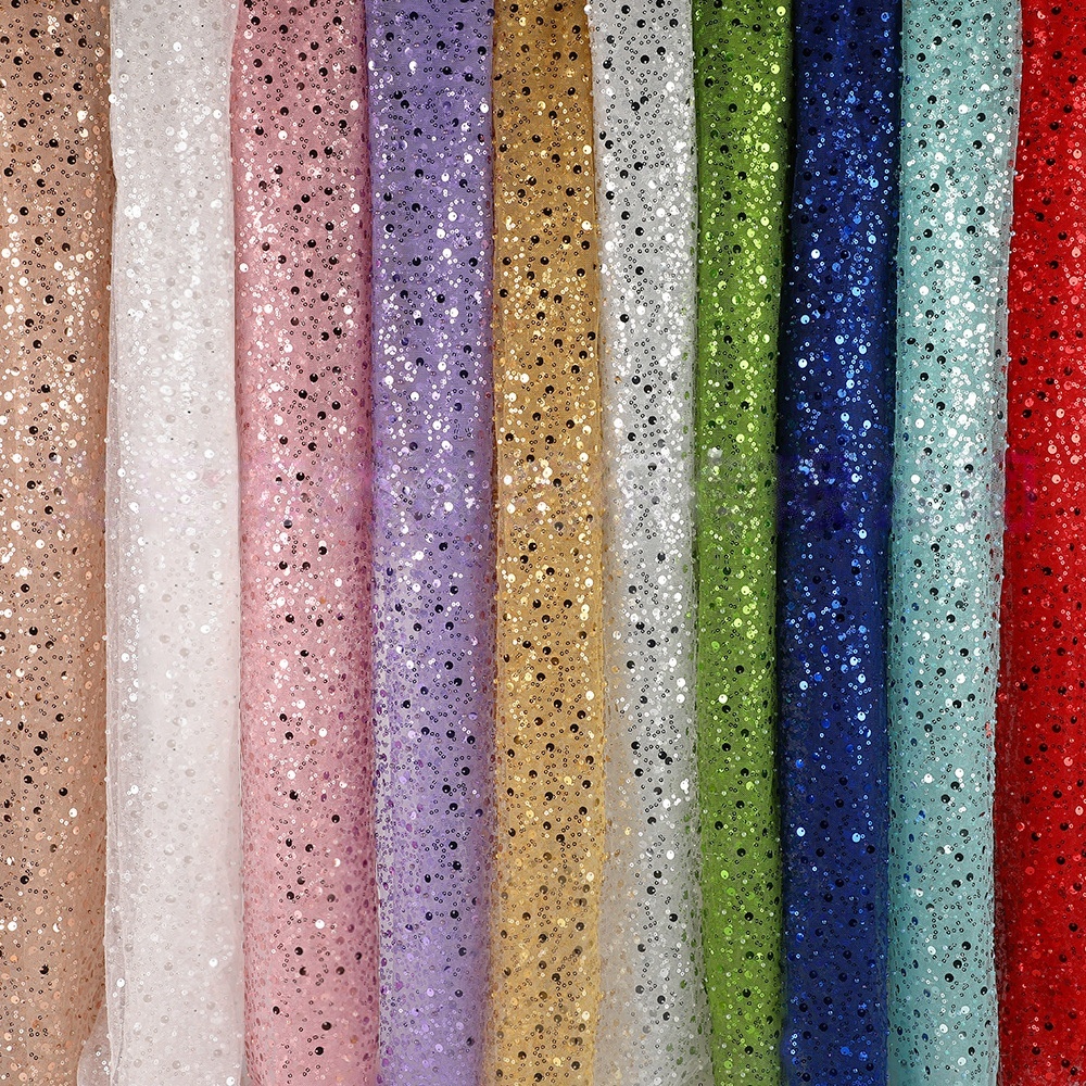 40 Colors 3mm 7mm Shinny Spark - Embroidery Net Fabric 리뷰 및 가격