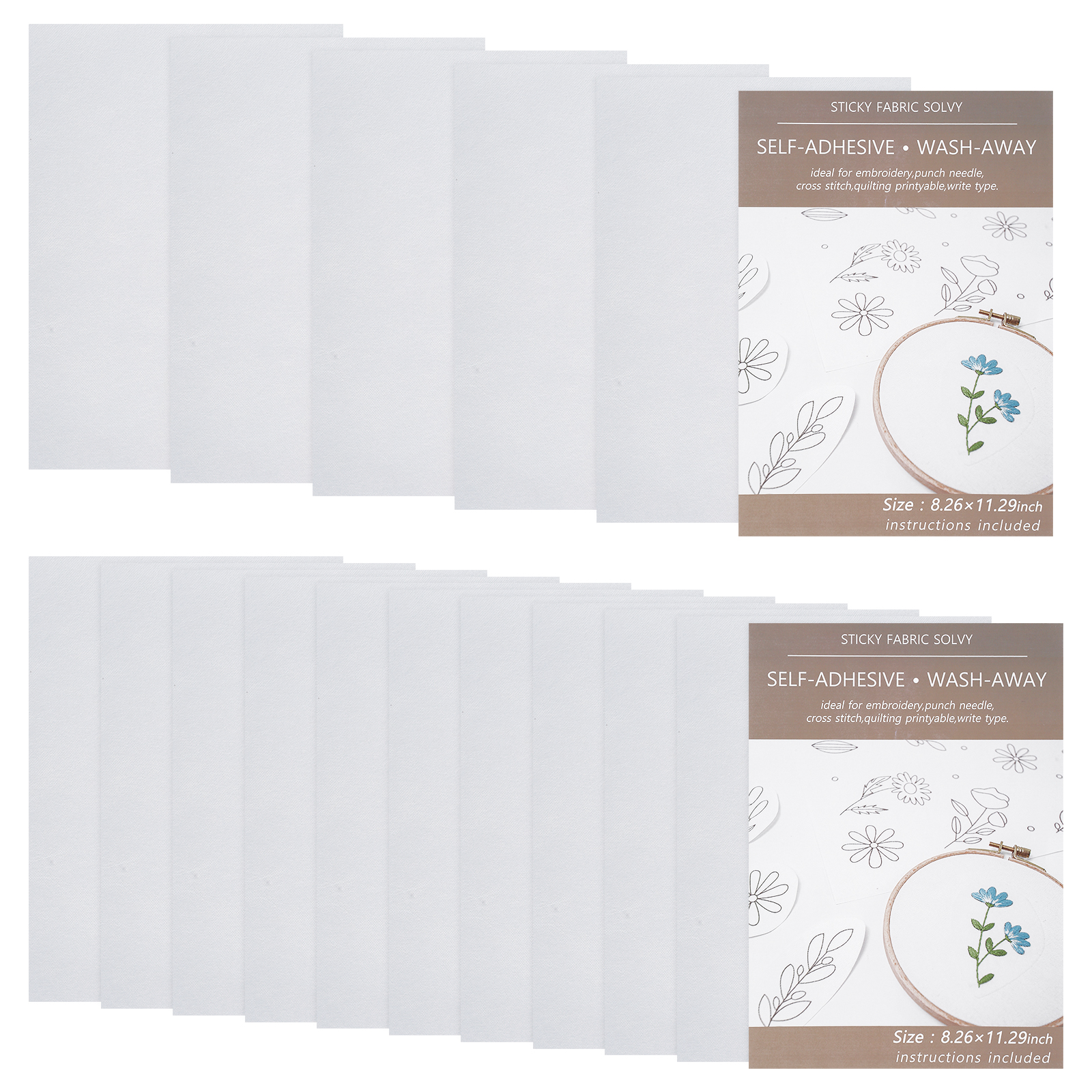 10/5Pcs Sticky Water Soluble E - Embroidery Web 리뷰 및 가격