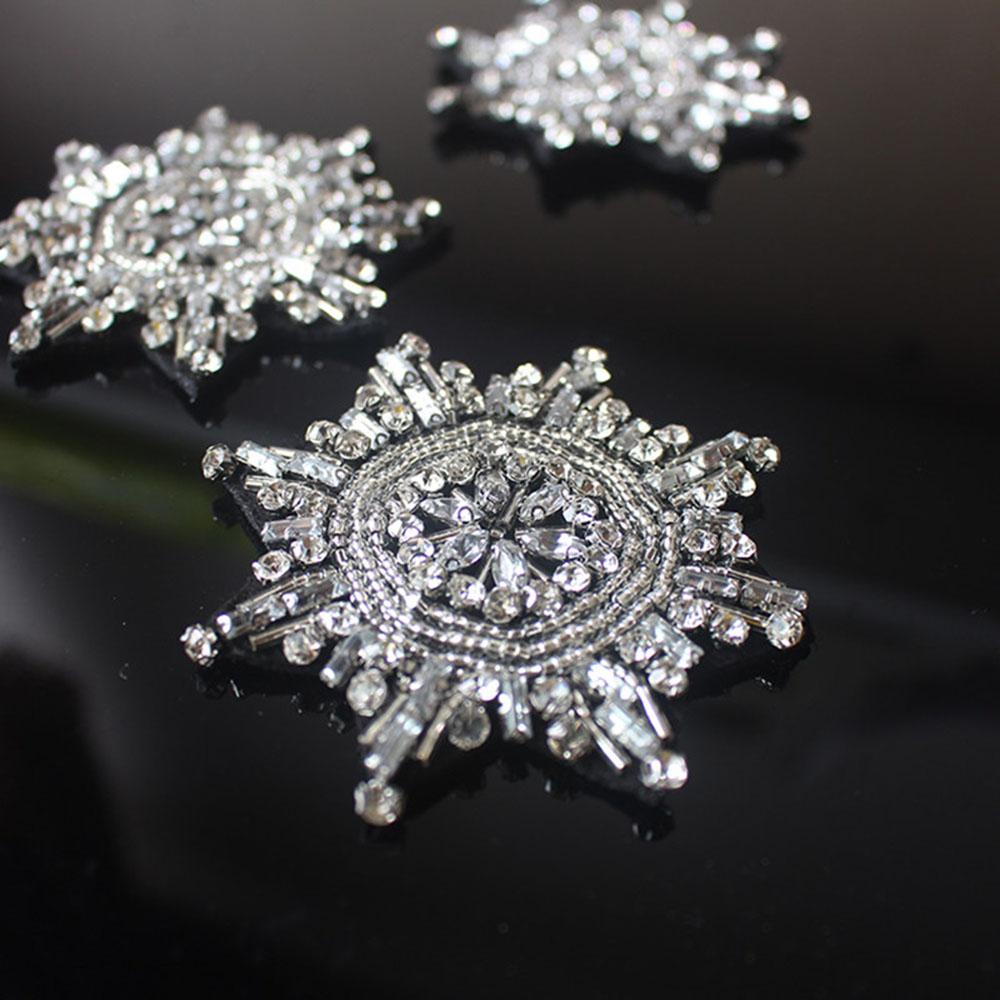 3pcs/lot Star Badge Beaded Pat - Embroidery Xmas 리뷰 및 가격