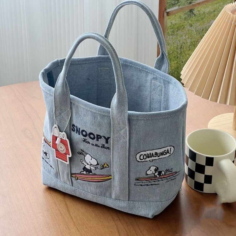 Snoopy Canvas Bag Cute Embroid - Embroidery Xmas 리뷰 및 가격
