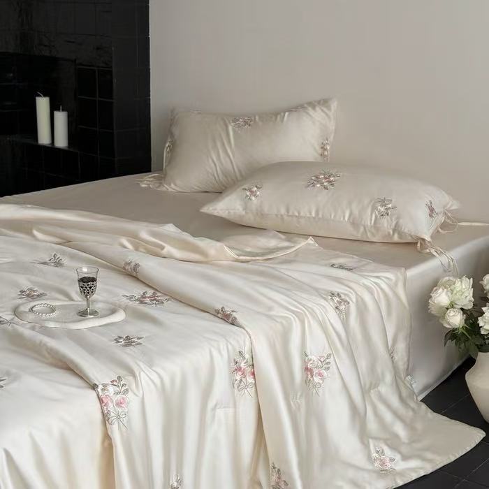 Luxury France Style Lyocell Fi - Embroidery Quilt Cover 리뷰 및 가격