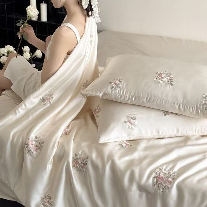 Luxury France Style Lyocell Fi - Embroidery Quilt Cover 리뷰 및 가격