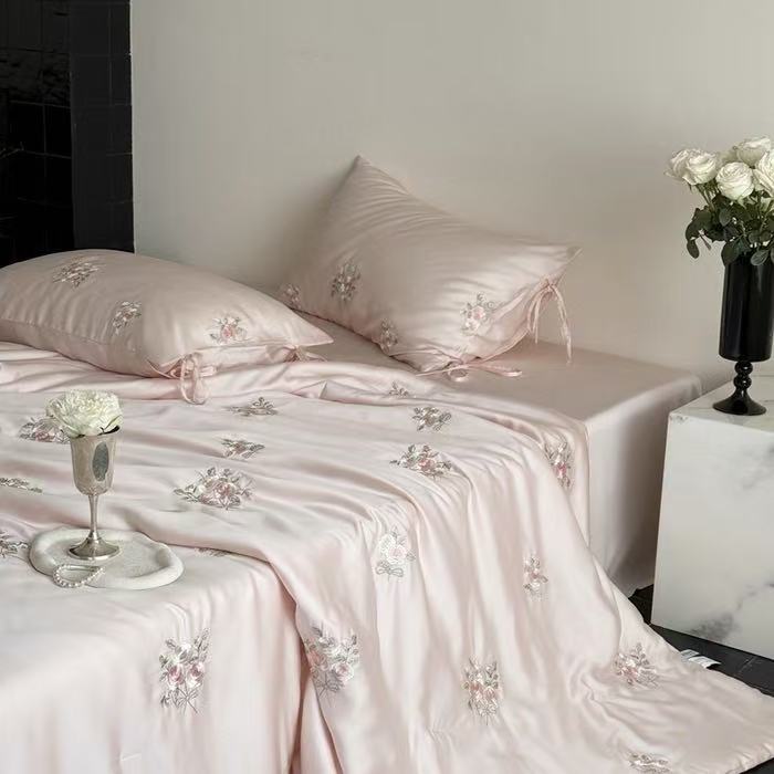 Luxury France Style Lyocell Fi - Embroidery Quilt Cover 리뷰 및 가격