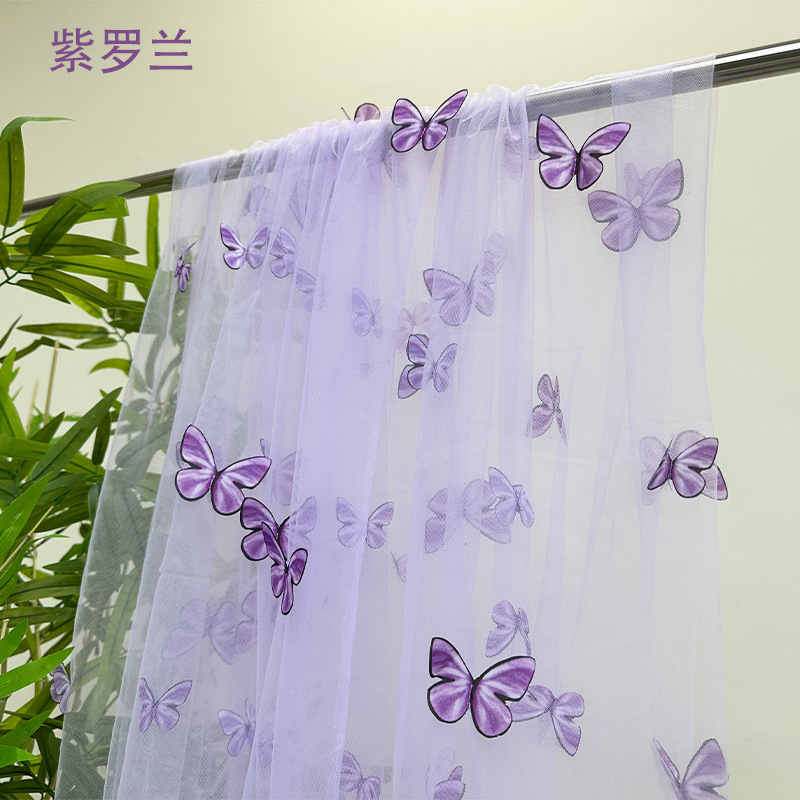 3D Butterfly Embroidery Tulle  - Embroidery Net Dress 리뷰 및 가격