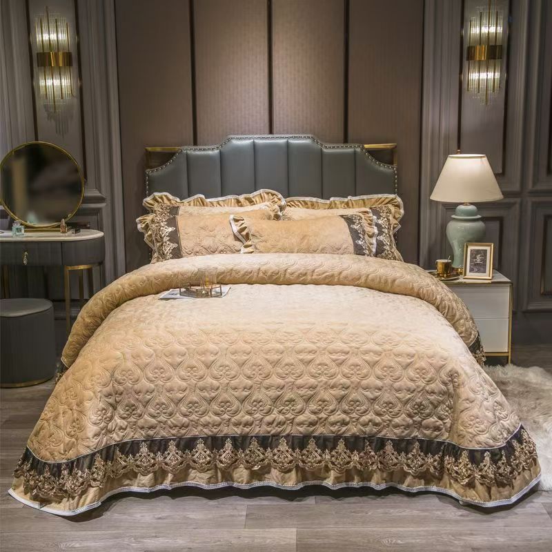 Luxury European Crystal Velvet - Embroidery Quilt Cover 리뷰 및 가격
