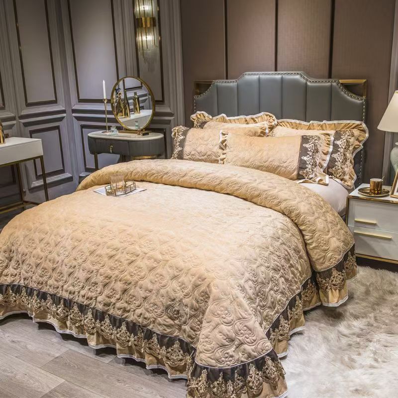Luxury European Crystal Velvet - Embroidery Quilt Cover 리뷰 및 가격