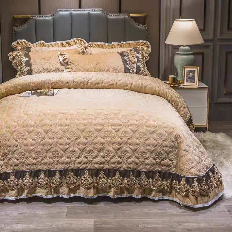 Luxury European Crystal Velvet - Embroidery Quilt Cover 리뷰 및 가격