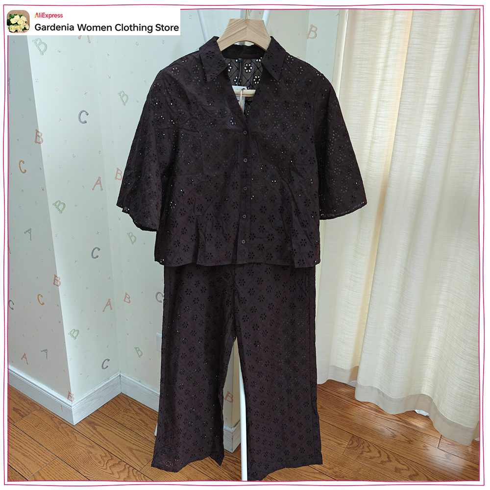 Relaxtion Eyelet Embroidered P - Embroidery Cotton Shirt 리뷰 및 가격