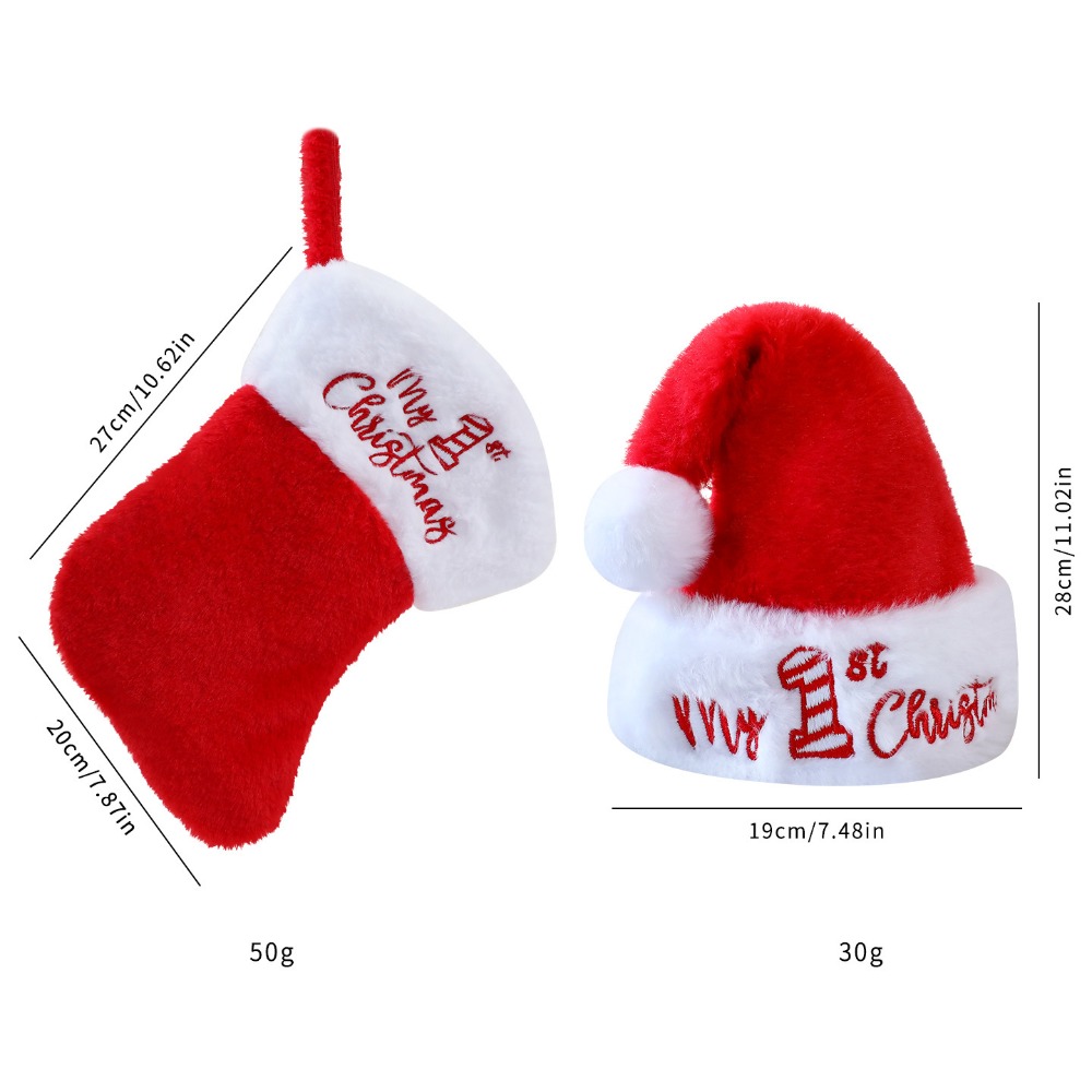 Christmas Holiday Gift Hat soc - Embroidery Xmas 리뷰 및 가격